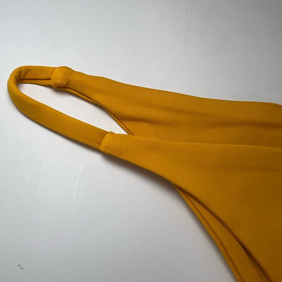 NWT Free People Toast Swim Signature String Bikini Bottom, Marigold, size Large - Picture 8 of 15